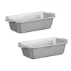 Starfrit - Set of 2 The Rock Wave Bread Baking Pan, 5" x 9", Carbon Steel - - Mounts For Less