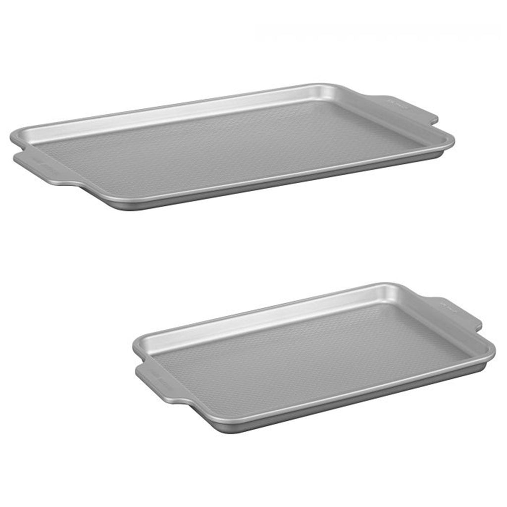 Starfrit - Set of 2 The Rock Wave Griddles, 10" x 15" and 11" x 17.5", Carbon Steel - - Mounts For Less