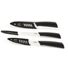 Starfrit - Set of 3 Ceramic Knives with Case, Black - - Mounts For Less