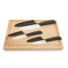 Starfrit - Set of 3 Ceramic Knives with Case, Black - - Mounts For Less