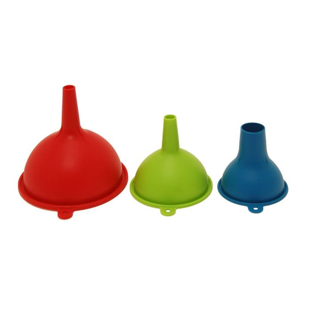 Starfrit - Set of 3 Silicone Funnels, Dishwasher Safe - - Mounts For Less