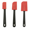 Starfrit - Set of 3 Silicone Spatulas, Heat Resistant, Red - - Mounts For Less