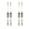 Starfrit - Set of 4 Seafood and Shellfish Forks, Ergonomic Design, Made of Stainless Steel - - Mounts For Less