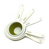 Starfrit - Set of 5 Collapsible Measuring Cups, Dishwasher Safe, Green - - Mounts For Less