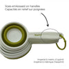 Starfrit - Set of 5 Collapsible Measuring Cups, Dishwasher Safe, Green - - Mounts For Less