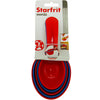Starfrit - Set of Nesting Measuring Cups and Spoons, Red and Blue - - Mounts For Less