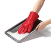 Starfrit - Silicone Oven Mitt, Textured Surface for Non-Slip Grip, Red - - Mounts For Less