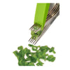 Starfrit - Stainless Steel 5-Blade Herb Scissors, Green - - Mounts For Less