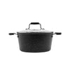Starfrit - The Rock 7-Piece Cookware Set, Non-Stick Coating, Dishwasher Safe, Black - - Mounts For Less