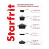 Starfrit - The Rock 8-Piece Cookware Set, Non-Stick Coating, Dishwasher Safe, Black - - Mounts For Less
