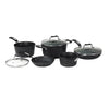 Starfrit - The Rock 8-Piece Cookware Set, Non-Stick Coating, Dishwasher Safe, Black - - Mounts For Less