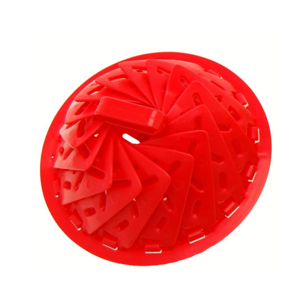 Starfrit - Vegetable Steamer with Foot, Made of Silicone, Red - - Mounts For Less