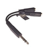 Stereo adapter 1/4 male to 2x 3.5mm female - - Mounts For Less