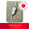 Sunbeam - Heating Pad 12 '' x 15 '' With Auto Shut Off, Beige - - Mounts For Less