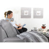 Sunbeam - Tension Relief Heating Pad, 6 Heat Settings, Gray - - Mounts For Less