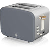 Swan - Nordic Collection 2-Slice Toaster, 900 Watts, Matte Gray - - Mounts For Less