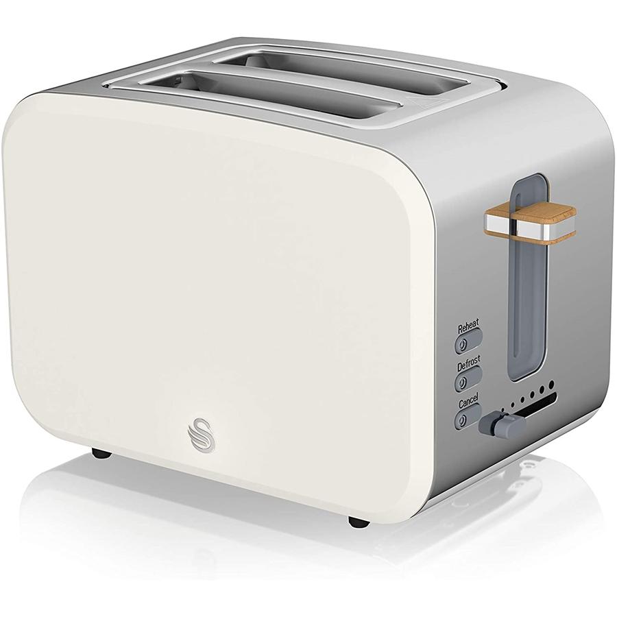 Swan - Nordic Collection 2-Slice Toaster, 900 Watts, Matte White - - Mounts For Less