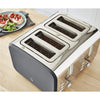 Swan - Nordic Collection 4 Slice Toaster, 1500W, Matte Gray - - Mounts For Less