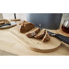 Swan - Nordic Collection Bread Bin with Bamboo Lid, 15cm x 15cm x 35cm, Matte Gray - - Mounts For Less
