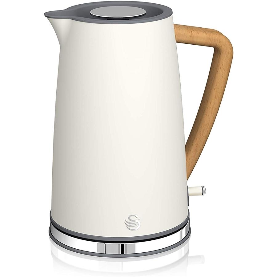 Swan - Nordic Collection Electric Kettle, 1.7 Liter Capacity, 1500 Watts, Matte White - - Mounts For Less