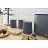 Swan - Set of 3 Nordic Collection Storage Canisters with Bamboo Lid, 1.84L Capacity, Matte Gray - - Mounts For Less