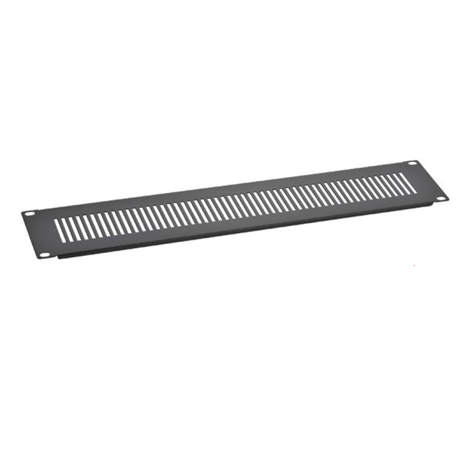 SyncSystem SSYS-1VP Vented Front Panel 1U for Server Cabinet, Black - - Mounts For Less