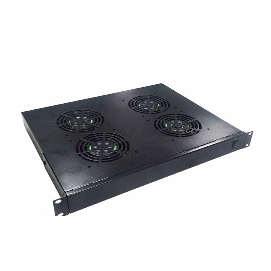 SyncSystem SSYS-CF-04-1U Cooling Fan for Racks / 4-Fans 1U, Black - - Mounts For Less