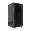 SyncSystem SSYS-RACK-27 Server Cabinet / AV Rack 27U With Glass Door, Black - - Mounts For Less