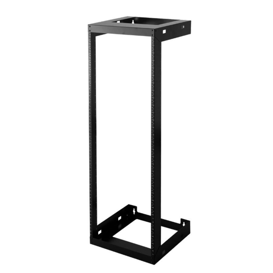 SyncSystem SSYS-WMOF-01-30 Open Frame Rack/ 30U Wall Mount, Black - - Mounts For Less