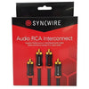SyncWire Audio Cable 2X RCA Male/Male With Metal Connectors 1m - - Mounts For Less