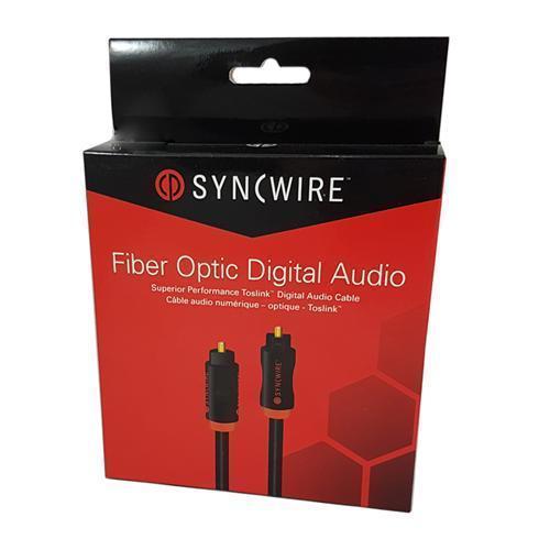 SyncWire Toslink Audio Fiber Optic Cable Professional Premium 8m - - Mounts For Less
