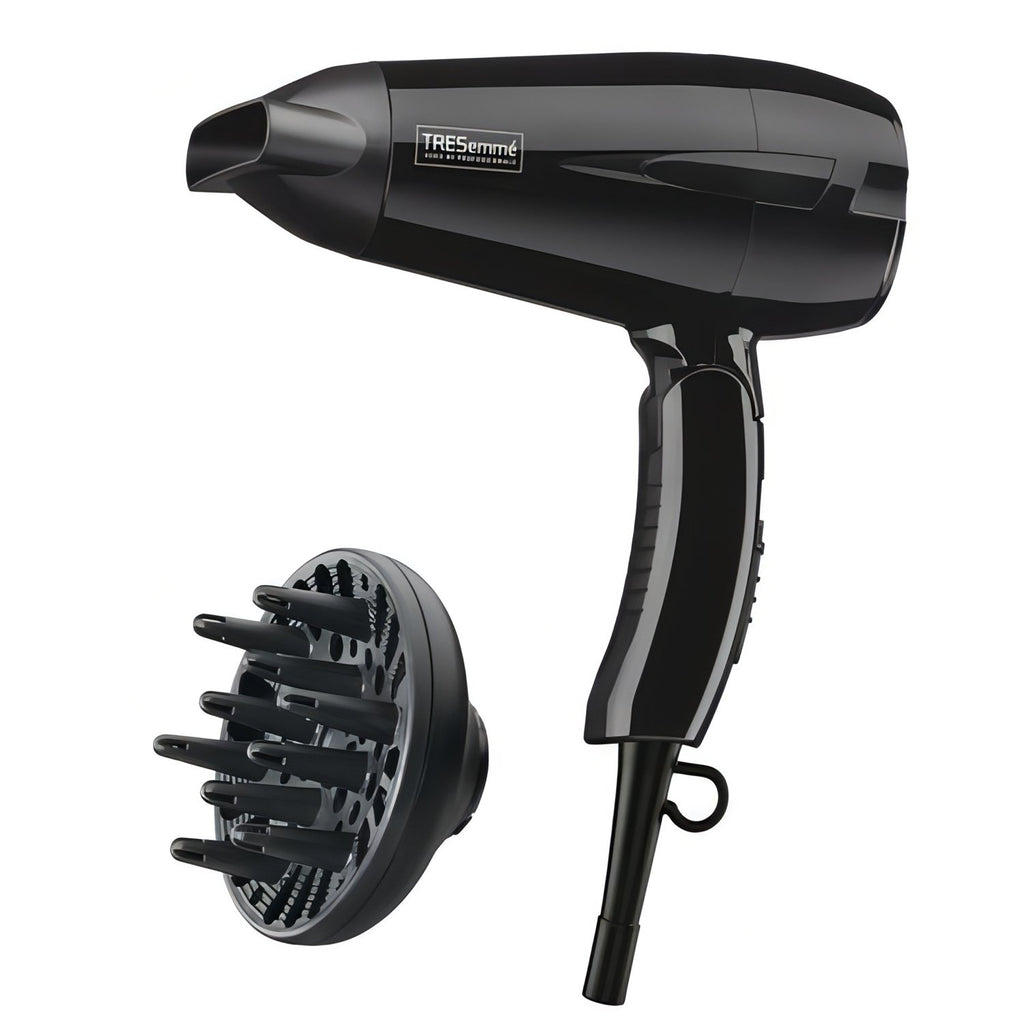 TRESemmé - Compact Hair Dryer with Folding Handle, 1875 Watt Motor, Black - - Mounts For Less