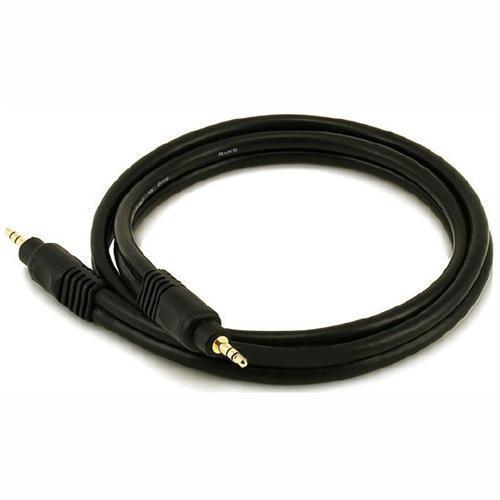 TechCraft Audio Cable 3.5Mm Male / Male High-Quality Shielded Black 6 Feet - - Mounts For Less