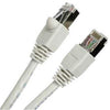 TechCraft Cat6a Straight-Through Ethernet Cable Network 10 Gbit/S RJ-45 Shielded 60 Ft White - - Mounts For Less