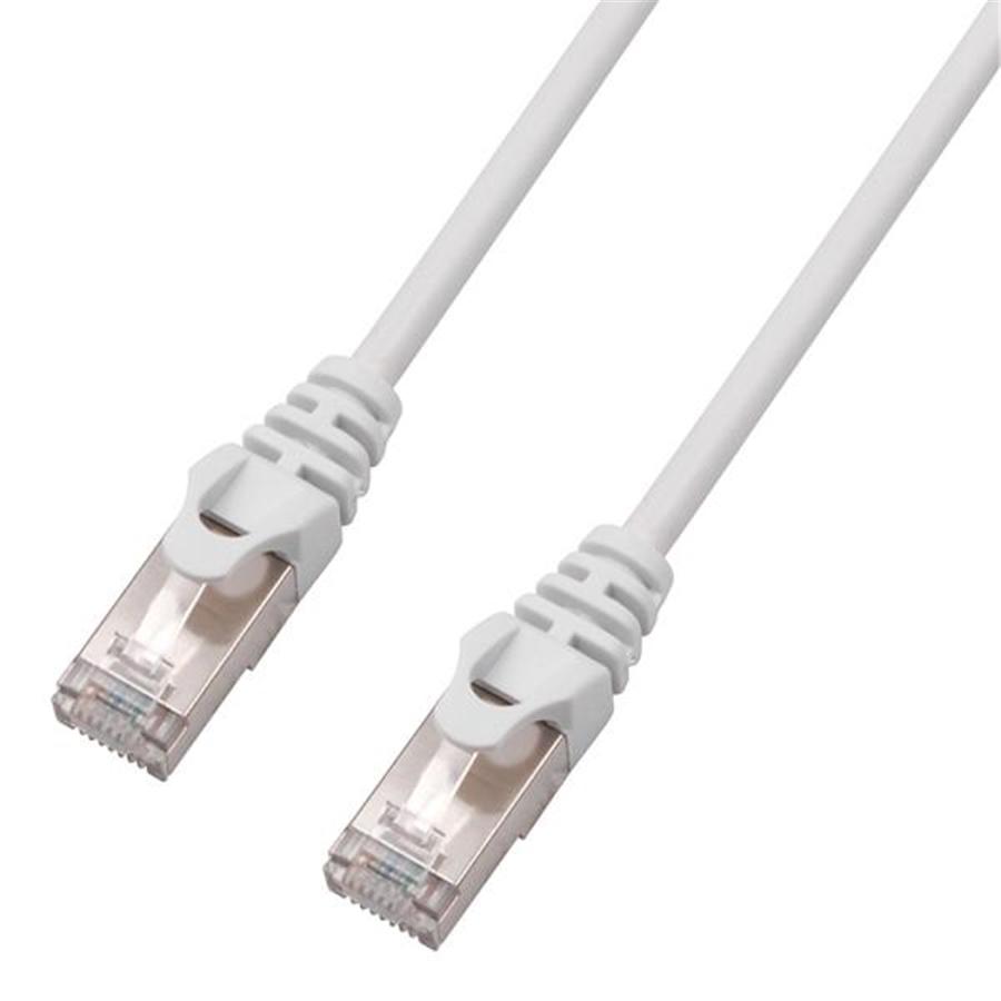 TechCraft - FTP Network Cable with Metal Connectors CAT8, Ultra-thin, Shielded, 15 Feet Length, White - - Mounts For Less