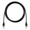 TechCraft - FTP Network Cable with Metal Connectors CAT8, Ultra-thin, Shielded, 2 Feet Length, Black - - Mounts For Less