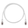TechCraft - FTP Network Cable with Metal Connectors CAT8, Ultra-thin, Shielded, 2 Feet Length, White - - Mounts For Less