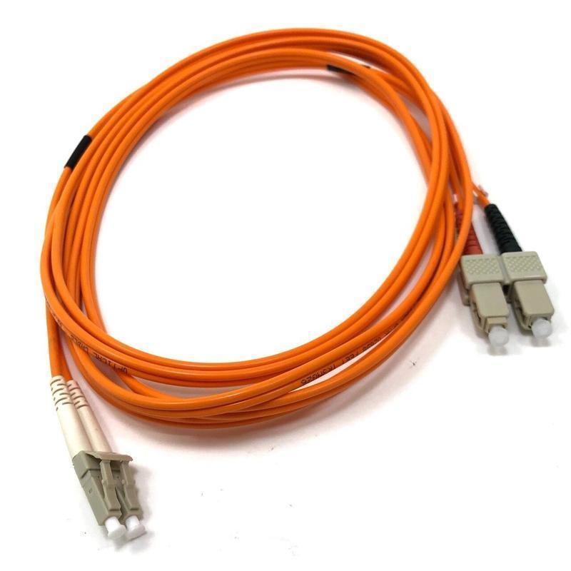 TechCraft Optic Fiber Network Cable OM1 LC to SC Orange 3 meters (10 ft) - - Mounts For Less