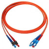 TechCraft Optic Fiber Network Cable OM1 ST to SC Orange 30 meters (100 ft) - - Mounts For Less
