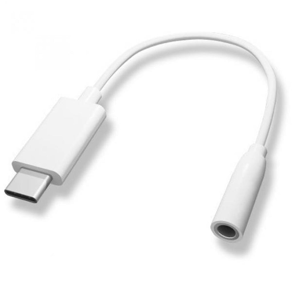 TechCraft - USB Type-C Male to 3.5mm Female Adapter, White - - Mounts For Less