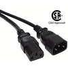 TechCraft Universal power cord extension 12ft black - - Mounts For Less