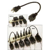 TechCraft Universal power cord extension 2ft black - - Mounts For Less