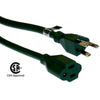 TechCraft Universal power cord extension 2ft black - - Mounts For Less