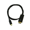 Techcraft 6'' USB 3.1 Type C to HDMI 4K Cable Black - - Mounts For Less