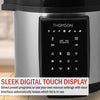 Thomson - 9-in1 Pressure Cooker and Air Fryer, 6 Liter Capacity, Stainless Steel - - Mounts For Less