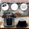 Thomson - 9-in1 Pressure Cooker and Air Fryer, 6 Liter Capacity, Stainless Steel - - Mounts For Less