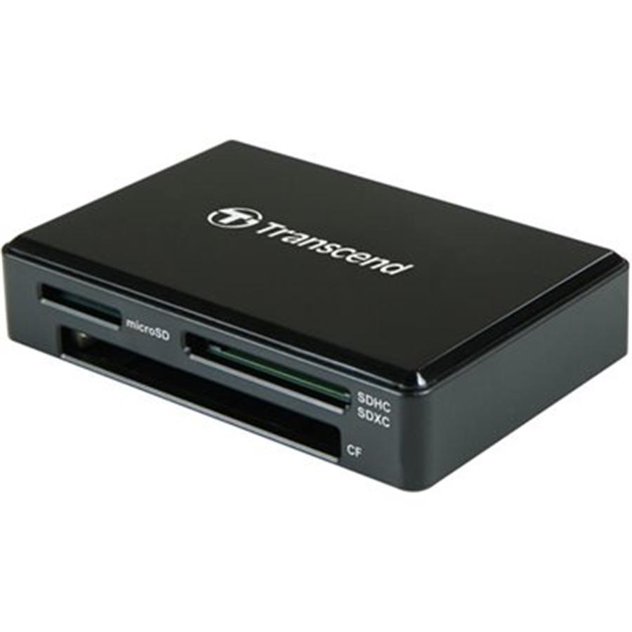 Transcend TS-RDC8K2 Multiple Card Reader, Ports for CompactFlash Cards, SD and microSD, USB 3.1, Type-C, Black - - Mounts For Less