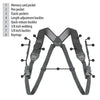 USA GEAR GRCMHS0100BKUS DSLR Camera Harness Strap Kit with Comfort Padding Black - - Mounts For Less