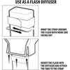 USA GEAR TrueShot Flash GRTSDSL100BKEW Diffuser Light Softbox Black - - Mounts For Less