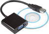 USB 3.0 to VGA adapter Black - - Mounts For Less